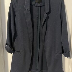 Dynamite Blue Blazer with Notched Lapels and Relaxed Fit